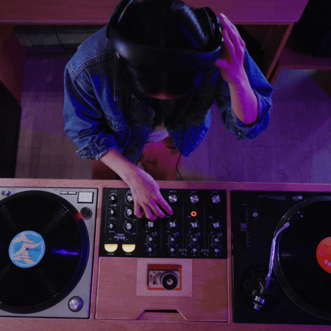 Dj vista des de arriba